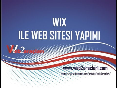 WIX ile web siteleri hazırlayın