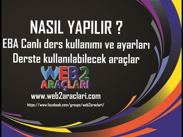 Nasıl Yapılır – 8 ? Eba canlı ders kullanımı ve ayarları, Derste kullanılabilecek araçlar